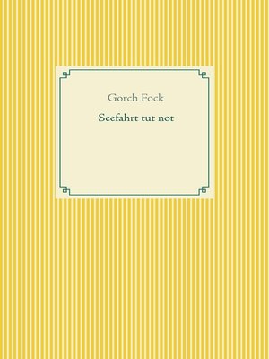 cover image of Seefahrt tut not